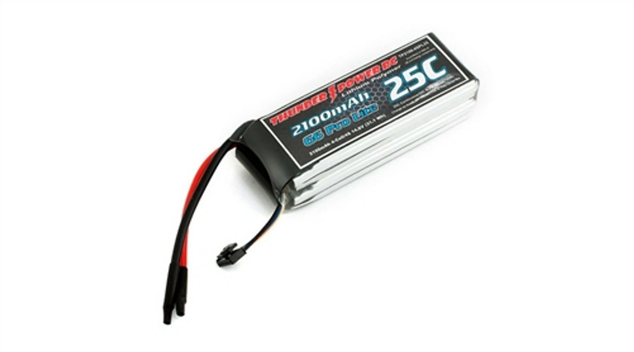 BATL2100X4G625 THUNDER POWER 2100mAh 4S 14.8V G6 Pro Lite 25C LiPo 1 BATL2100X4G625 THUNDER POWER 2100mAh 4S 14.8V G6 Pro Lite 25C LiPo