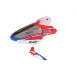 BLH3518 BLADE Complete Red Canopy With Vertical Fin: MCP X