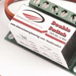 DEDOUBLESWITCH DIMENSIONENGINEERING DoubleSwitch Radio Controlled Dual 8A Relay