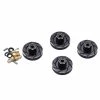 DTSCX24-43 HOBBY DETAILS Axial SCX24 5mm Brass Wheel Counterweight 4pcs Set 9.4g Black Gold Color
