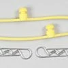 DUB2247 Dubro Body Klip Retainers Yellow (2)