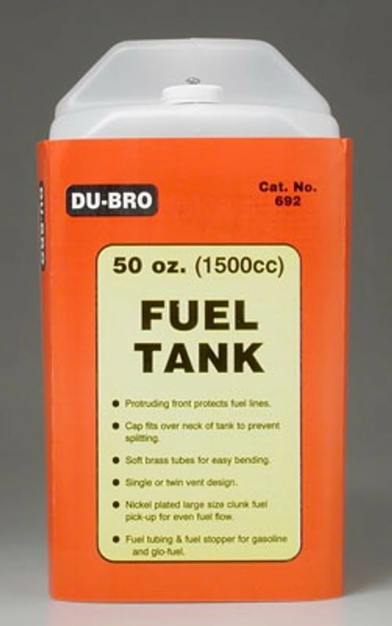 DUB692 Dubro Fuel Tank 1500cc 50 Oz 1 DUB692 Dubro Fuel Tank 1500cc 50 Oz