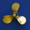 DUM3134 DUMAS BRASS PROPELLER 3 BLADE LH 1″ DIA