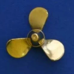 DUM3134 DUMAS BRASS PROPELLER 3 BLADE LH 1″ DIA