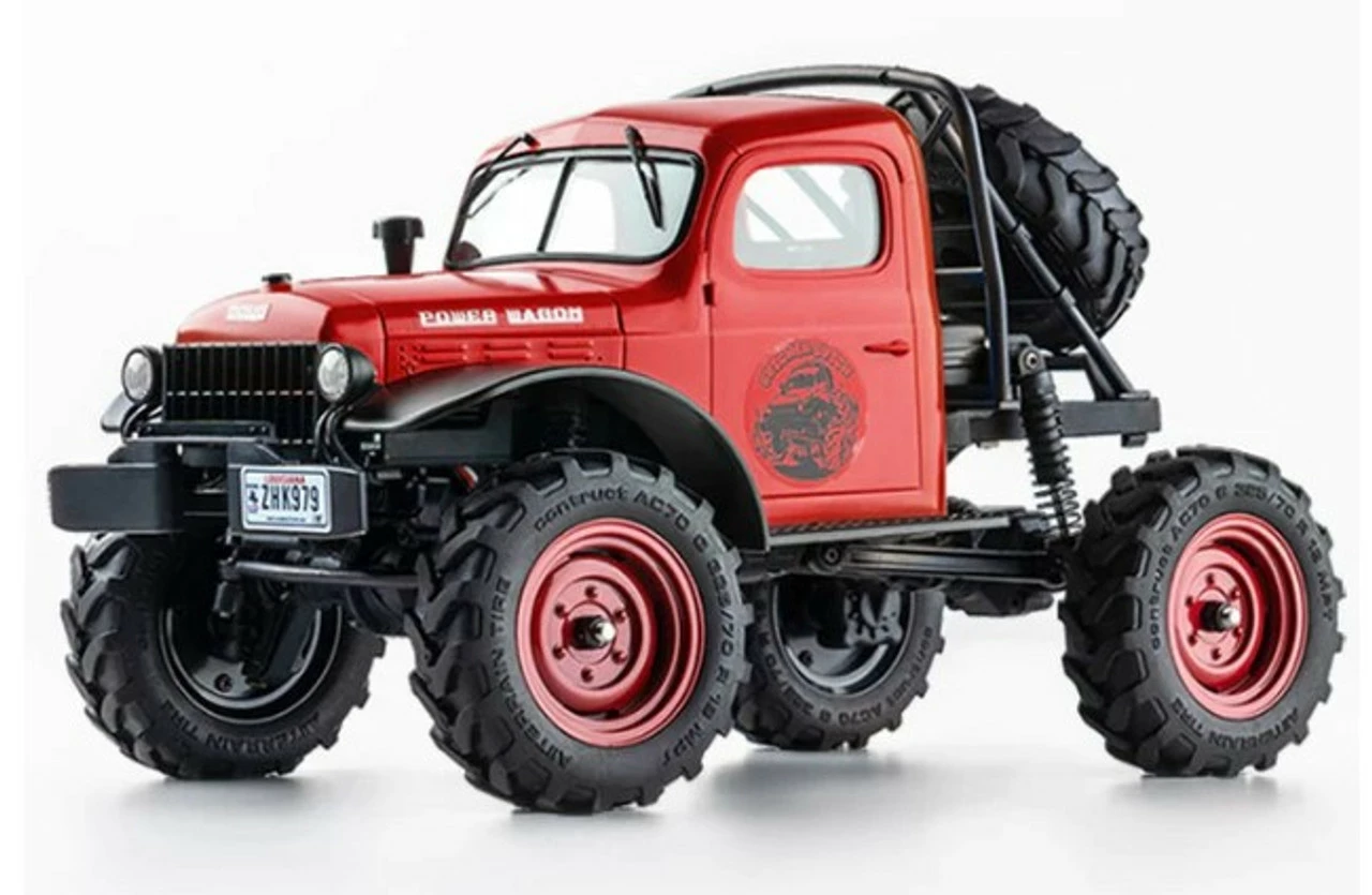FMM12401RD FMS FCX24 Power Wagon 1/24 Scale Micro Rock Crawler W/Hard Body - Red 1 FMM12401RD FMS FCX24 Power Wagon 1/24 Scale Micro Rock Crawler W/Hard Body - Red