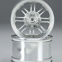HPI3138 HPI 8-Spoke Wheel Satin Chrome Savage,T/E-Maxx (2)