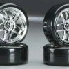 INTC23240 Integy Type III Complete Wheel/Tire Set Drift Racing (4)