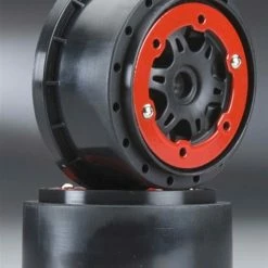 PRO2716-04 Pro-Line Split Six 2.2"/3.0" Red Bead-Loc Fr Wheels (2)