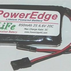 RCAPE8502SLIFE PowerEdge LiFe Battery 850mAh 2S 6.6V 20C RX Battery