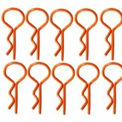 RC-ONE RCO4073 RC ONE BENT MEDIUM BODY PINS ORANGE (10)