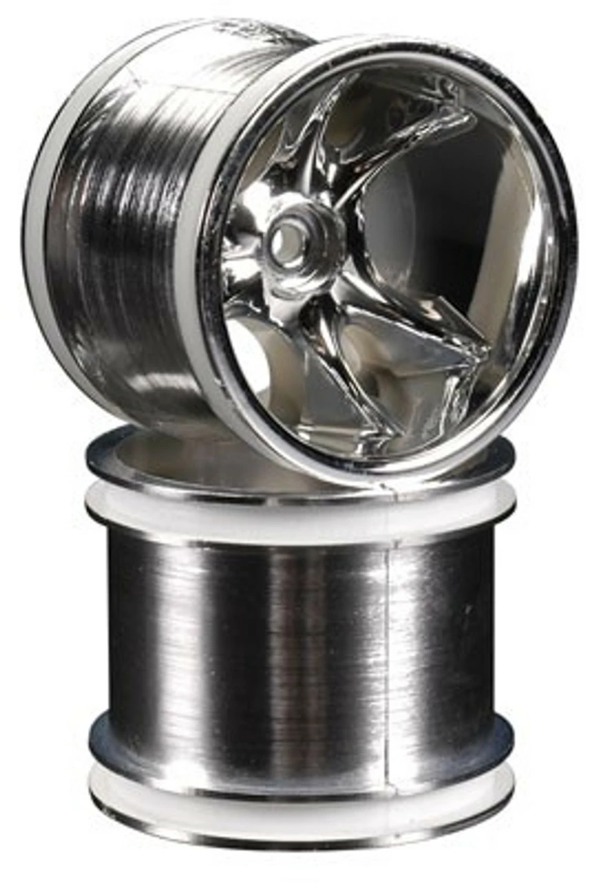 RPM81773 RPM Clawz 6-Spoke Chrome WHEELS TRAXXAS 1 RPM81773 RPM Clawz 6-Spoke Chrome WHEELS TRAXXAS