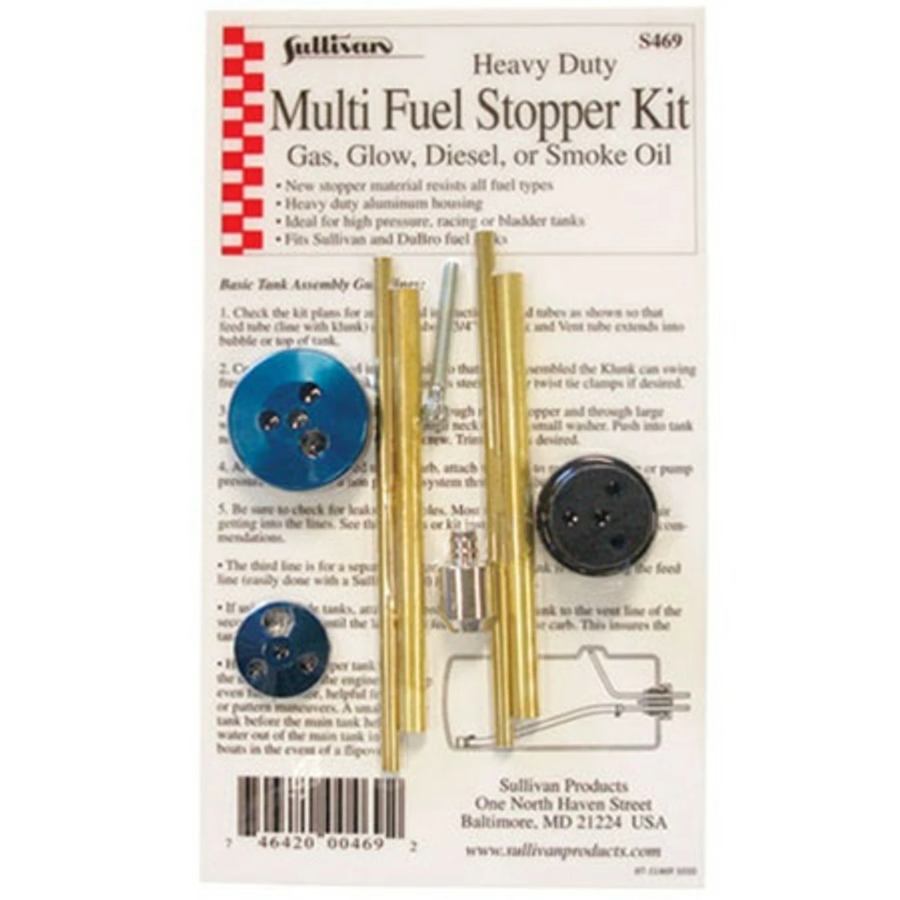 SUL469 Sullivan Heavy-Duty Multi Fuel Stopper Kit 1 SUL469 Sullivan Heavy-Duty Multi Fuel Stopper Kit
