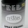 TES1249T Testors Spray Flat Black 3 Oz