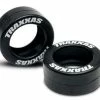 TRA5185 TRAXXAS Rubber Tires Wheelie Bar Wheels (2)