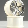 TRA5372 Traxxas Chrome Wheels Gemini 3.8" Maxx/Revo (2)
