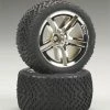 TRA5573 Traxxas Rear Tires & Wheels Assembled Jato (2)