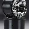 TRA5671 Traxxas Geode 3.8" Chrome Wheels Summit (2)