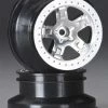 TRA5872 Traxxas Rear Wheel Satin Chrome Slash (2)