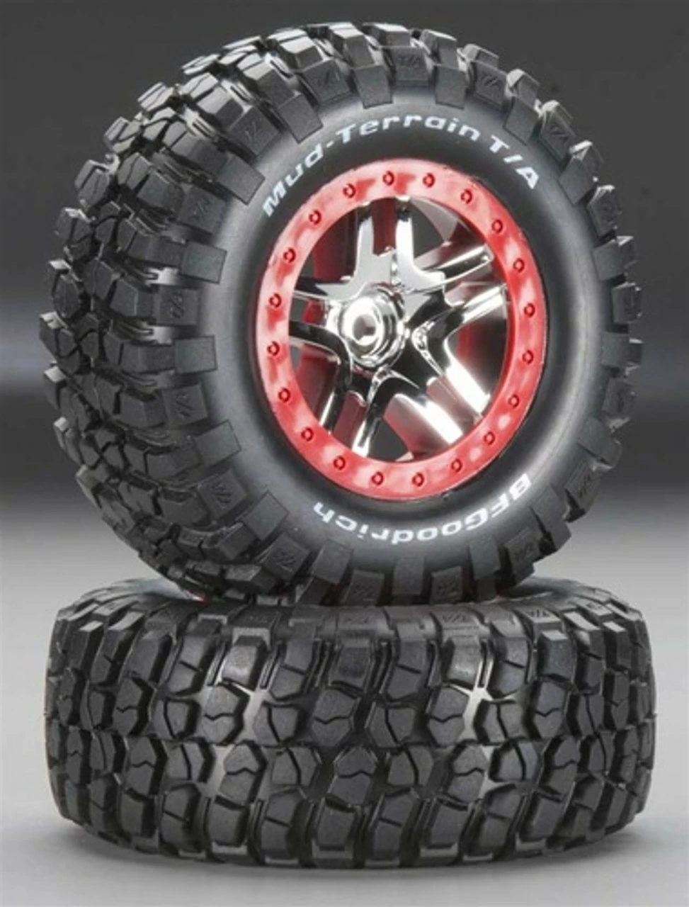 TRA6873A Traxxas B.F. Goodrich KM2 Mounted On SCT Red Slash 4X4 1 TRA6873A Traxxas B.F. Goodrich KM2 Mounted On SCT Red Slash 4X4