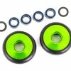 TRA9461G TRAXXAS Wheels, Wheelie Bar, 6061-T6 Aluminum (green-anodized) (2)/ 5x8x2.5mm Ball Bearings (4)/ O-rings (2)/ 5x8x0.3mm TW (2)