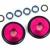 TRA9461P TRAXXAS Wheels, Wheelie Bar, 6061-T6 Aluminum (pink-anodized) (2)/ 5x8x2.5mm Ball Bearings (4)/ O-rings (2)/ 5x8x0.3mm TW (2)