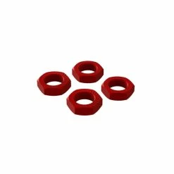 AR310906 ARRMA Aluminum Wheel Nut, 17mm Red (4)