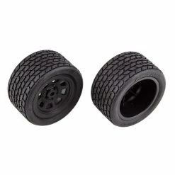 ASC71195 ASSOCIATED SR10 Rear Wheels With Street Stock Tires, Mounted