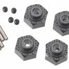AX30429 Axial Aluminum Hex Hub 12mm Black (4)