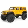 AXI00002V2T2 AXIAL 1/24 SCX24 2019 Jeep Wrangler JLU CRC 4WD Rock Crawler Brushed RTR, Yellow