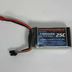 TP730-3SP+25J Thunder Power 730mAh 3-Cell/3S 11.1V ProLite + Power 25C LiPo, JST