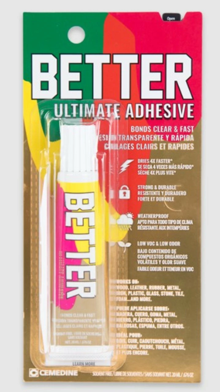 BETTER ADHESIVE BETTERADHESIVE BETTER Ultimate Adhesive Clear Fast Dry 1 BETTER ADHESIVE BETTERADHESIVE BETTER Ultimate Adhesive Clear Fast Dry
