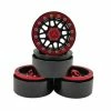 DTCW01004 HOBBY DETAILS 1.9" Aluminum Beadlock Crawler Wheels 4pcs - Red Star
