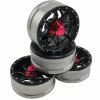 DTCW01901B Hobby Details 1.9" Aluminum Beadlock Crawler Wheels 4pcs - Spider - Black