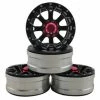 DTCW01902B HOBBY DETAILS 1.9" Aluminum Beadlock Crawler Wheels 4pcs - Strong - Black