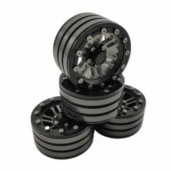 HOBBY DETAILS DTCW01910A HOBBY DETAIL 1.9" Aluminum Beadlock Crawler Wheels 4pcs - M403 Ti-color