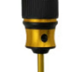 DTT02026A HOBBY DETAILS Allen Wrench - Black Gold Vertical Line Pattern Big Handle 1.5 X 182mm