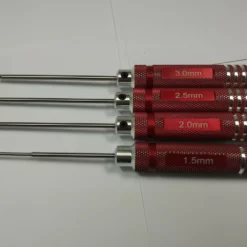 DTT11025 HOBBY DETAILS Allen Wrench Set - Hex - Red