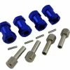 DTUP02016B HOBBY DETAILS Wheel Hex Adaptor Extensions 12x20mm - Blue