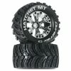 DTXC3529 DURATRAX Hatchet MT 2.8" Mounted Offset Tires, Chrome (2)