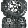 DTXC3583 Duratrax Six Pack MT 3.8" Mounted Chrome (2)