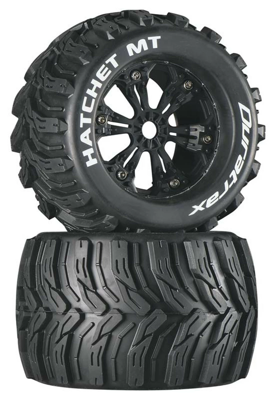 DTXC3586 Duratrax Hatchet MT 3.8" Mounted Black (2) 1 DTXC3586 Duratrax Hatchet MT 3.8" Mounted Black (2)