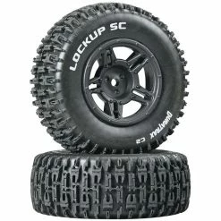 DTXC3671 DURATRAX Lockup SC Tire C2 Mounted Black Rear: Slash (2)
