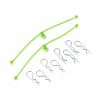 DUB2253 Dubro Body Klip Retainers Lime Green (2)