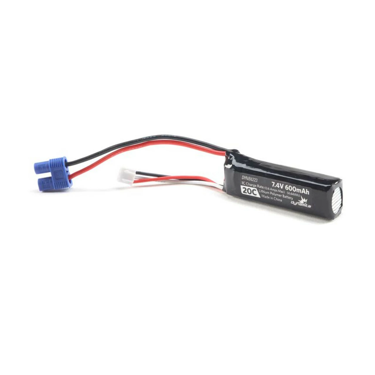 DYNB6223 DYNAMITE 7.4V 600mAh 2S 20C LiPo: EC3 For Pro Boat 1 DYNB6223 DYNAMITE 7.4V 600mAh 2S 20C LiPo: EC3 For Pro Boat