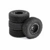 ECX40008 ECX Premount Tires (4): 1/24 Barrage