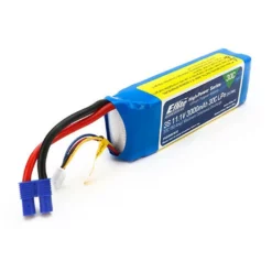 EFLB30003S30 E-flite 3000mAh 3S 11.1V 30C LiPo, 12AWG, EC3