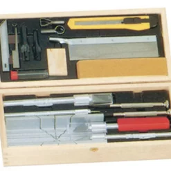 EXL44286 Excel Hobby Blade Deluxe Knife & Tool Set W/Wood Chest
