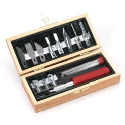 EXL44384 Excel Hobby Blade Woodworking Set Wooden Box