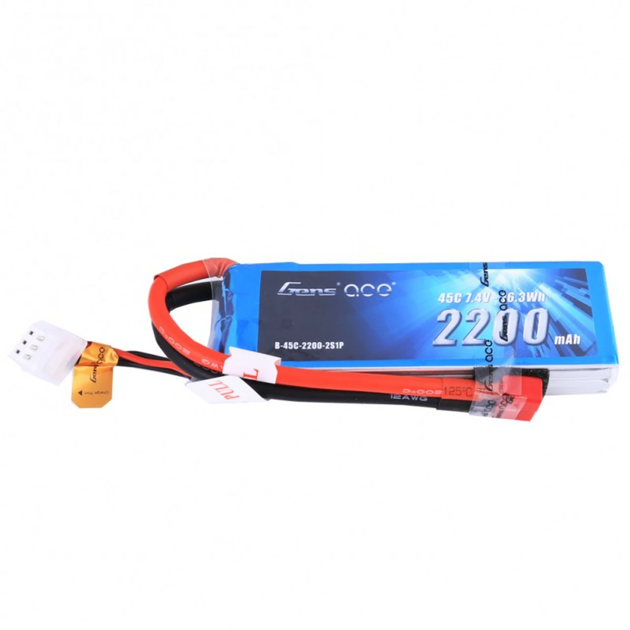 GA45C22002SD Gens Ace 2200mAh 7.4V 45C 2S1P Lipo Battery Deans Plug 1 GA45C22002SD Gens Ace 2200mAh 7.4V 45C 2S1P Lipo Battery Deans Plug