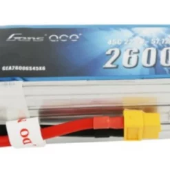 GA45C26006S Gens Ace 2600mAh 6S 22.2V 45C Lipo Battery Pack With XT60 PlugC XT60